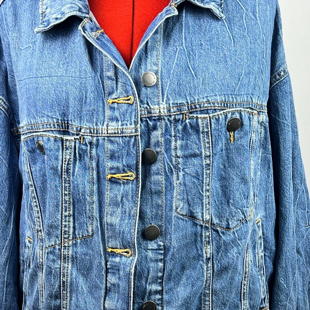 Universal Thread Denim Trucker Jacket Womens M Bl… - image 2